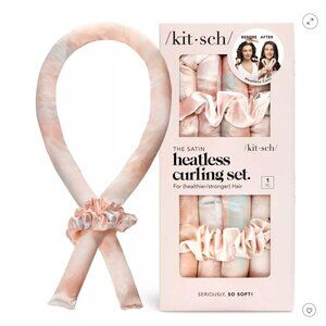 Kitsch Satin Heatless Curling Set Sunset Tie Dye Flexible Hair Roller 3pc